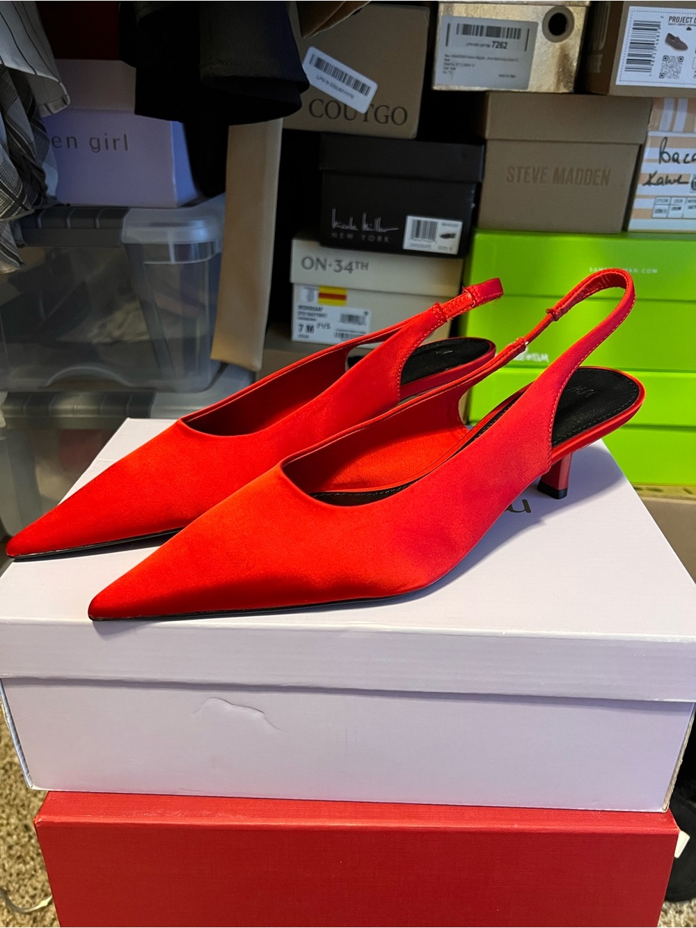 H&M Red Kitten Heels